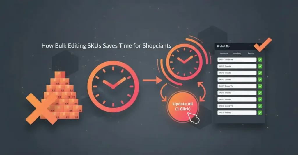 How bulk editing skus saves time for shopify
